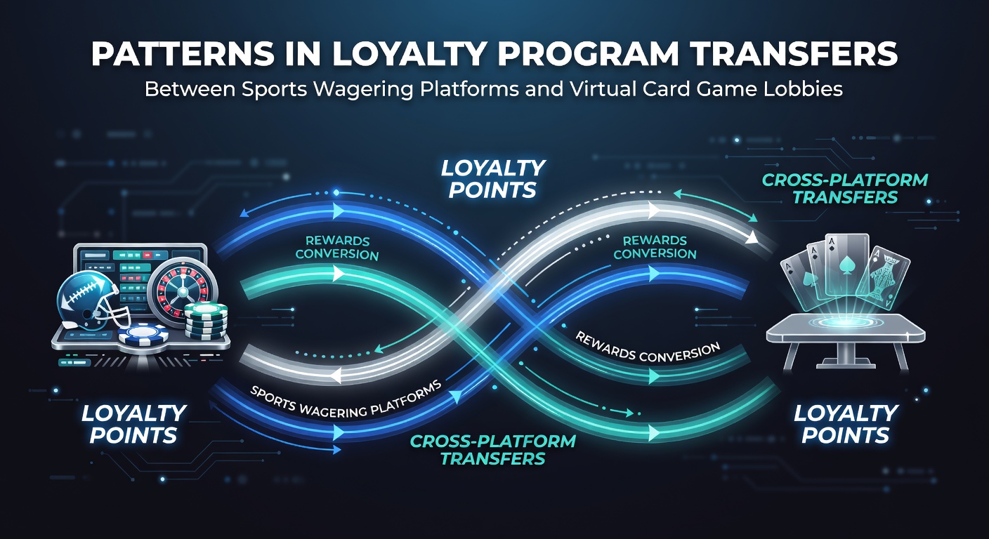 Illustration of loyalty points flowing between sports betting apps and virtual poker tables