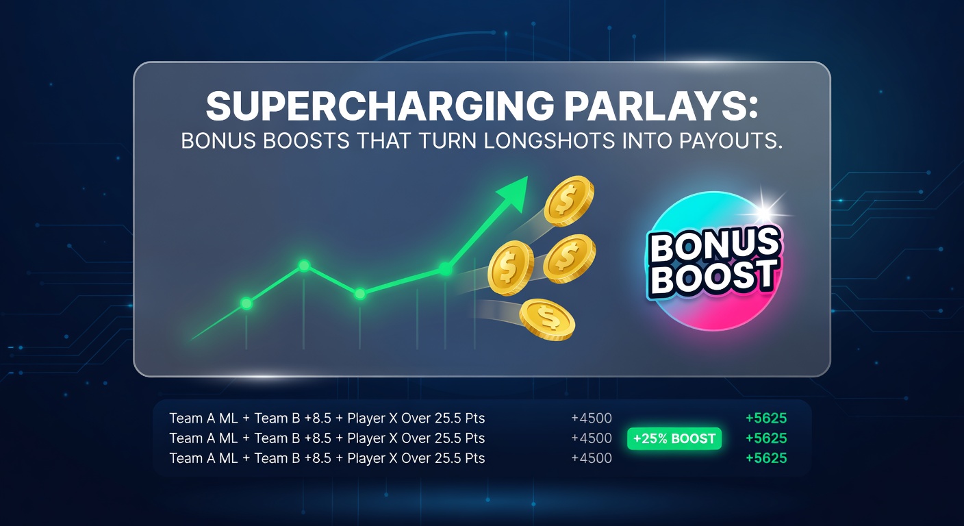 Screenshot of a sportsbook app displaying a boosted 6-leg parlay with payout jumping from $1,200 to $1,800, highlighted during an NBA game