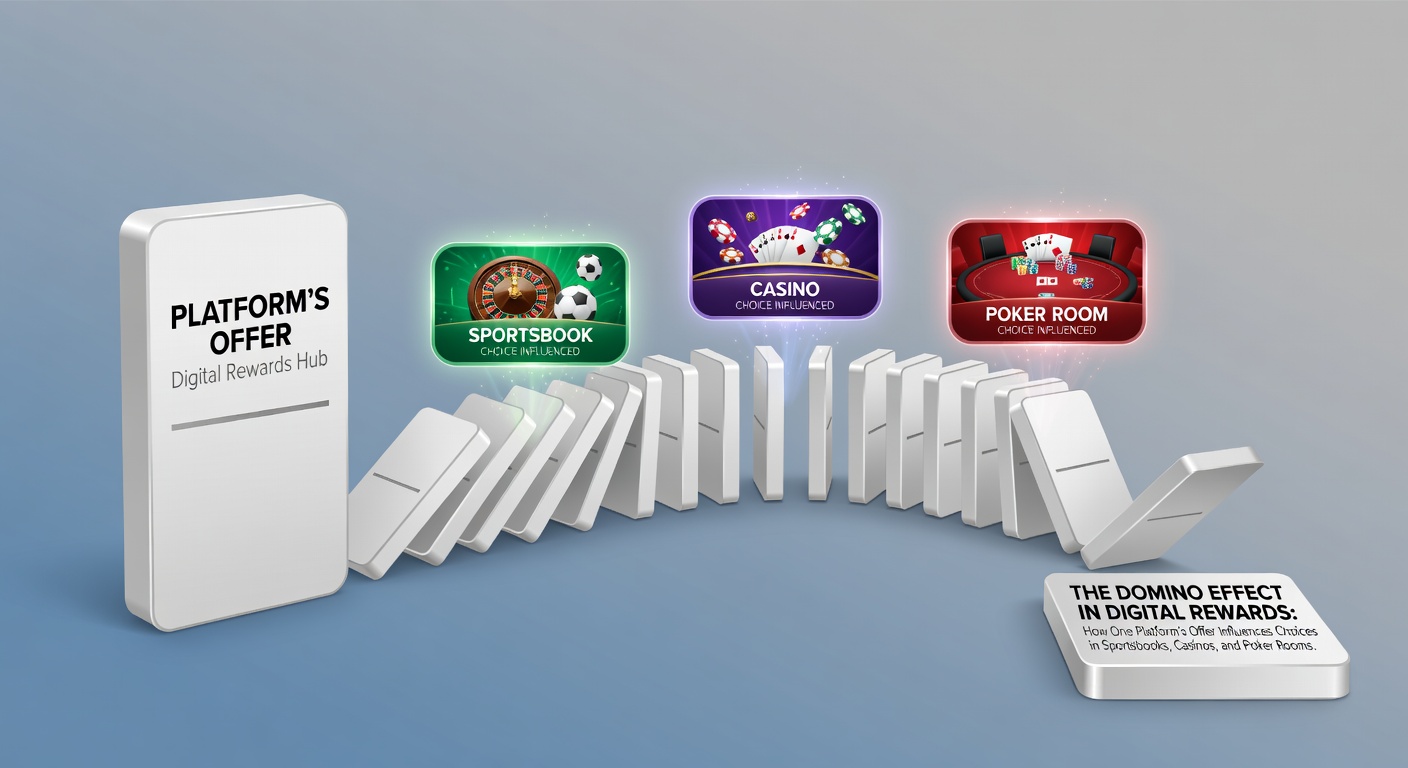 Digital rewards flowing across sportsbooks casinos and poker platforms in a connected network